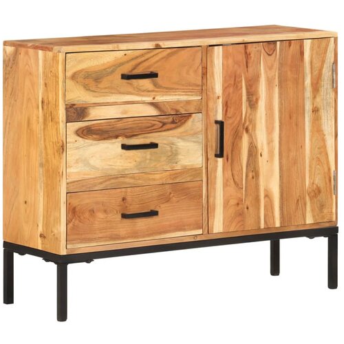 VidaXL Komoda 88x30x73 cm trden akacijev les Slike