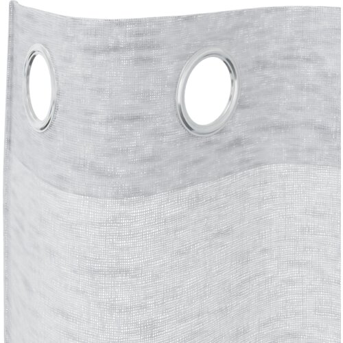 vidaXL Zavjese sa zavjesama 2 pcs Svjetlosiva 140 x 140 cm Poliester Cene