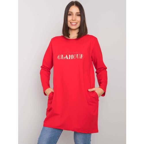 RELEVANCE Tunic-RV-TU-7277.76P-Red Cene