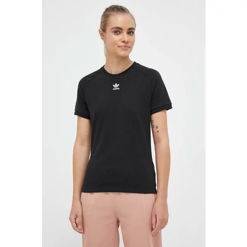 Adidas Kratka majica ženski, črna barva