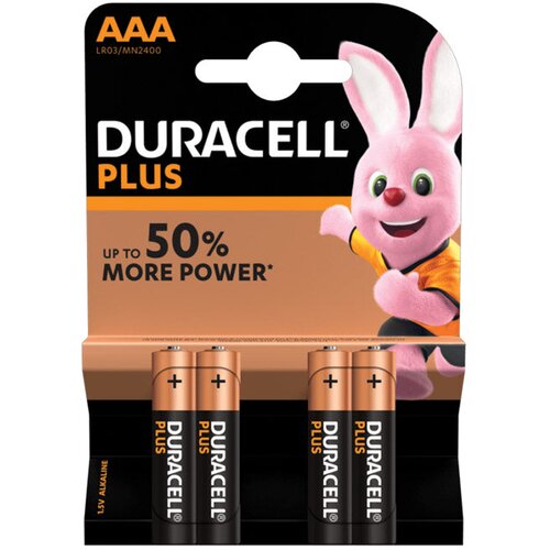  BATERIJA ALKALNA 1,5V AAA PLUS PK4 DURACELL LR03 BLISTER Cene
