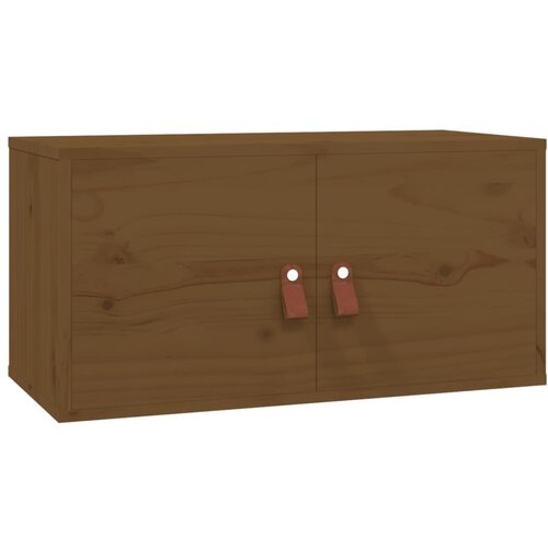  Zidni ormarići 2 kom boja meda 60x30x30 cm od masivne borovine Slike