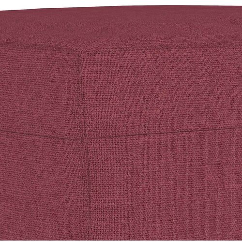 VidaXL 4-dijelni set sofa s jastucima crvena boja vina od tkanine Slike