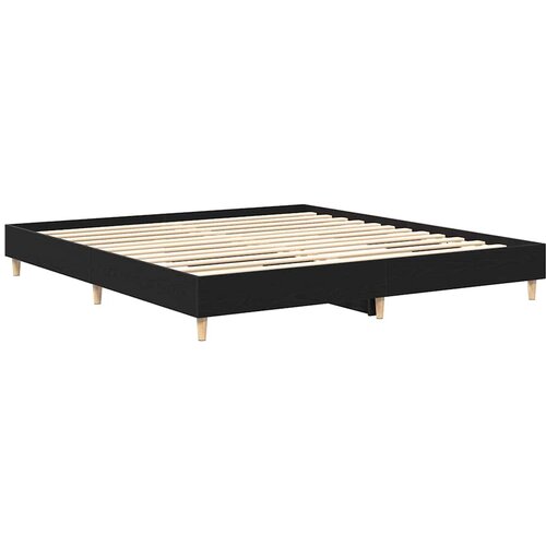  Krevetna konstrukcija Crni hrast 203 x 183 x 25 cm Slike