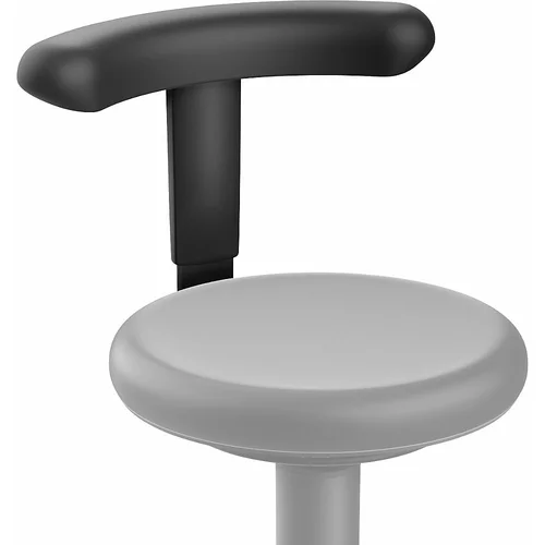 bimos Prilagodljiva opora za stolček, PU-pena, črne barve, z nastavitvijo višine