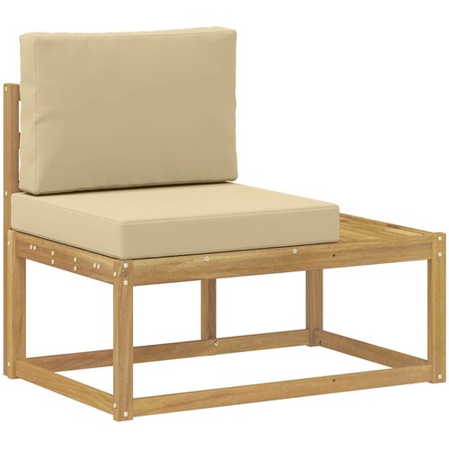  Set vanjskih sofa 4 Komad Bijela i bež Poliester Slike