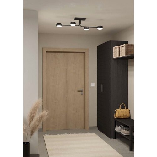Eglo LED plafonjera Clavellina 900351, 4x 6,8 W, 89 cm, crna/bijela Cene
