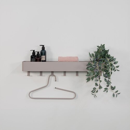 Spinder Design Svetlo siva jeklena stenska kopalni&amp;scaron;ka polica Multi &amp;ndash; Slike