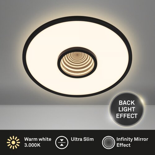 BRILONER 3847015 - led plafonsko svetlo toro LED/18W/230V, prečnik 42 cm, crno Slike