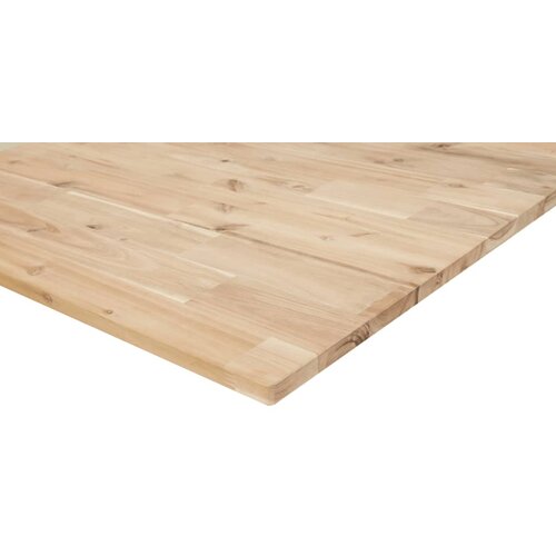  Zidna polica za umivaonik od čelika i masivnog bagremovog drva Smeđa 80 x 40 x 2 cm Slike