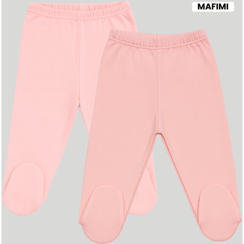 Mafimi Pamučne Pantalonice sa stopicom set od 2 - puder/ kajsija Cene