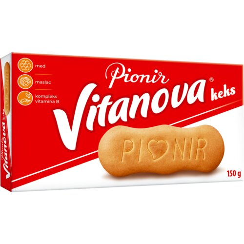 Pionir keks vitanova 150g Slike