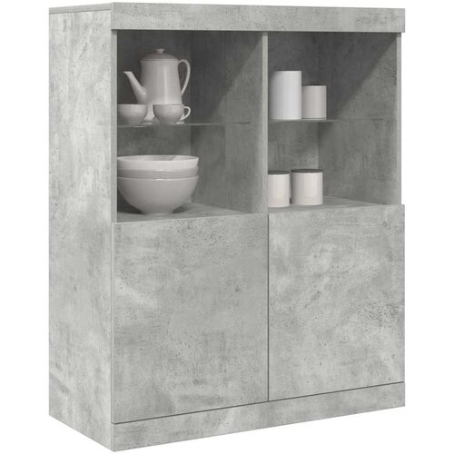 vidaXL Komoda Beton Siva 81x37x100 cm Konstruirano Drvo Cijene