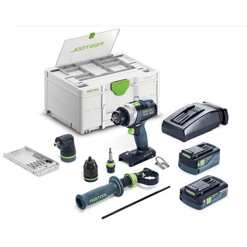Festool baterijska bu&amp;scaron;ilica-odvrtač quadrive tpc 18/4 5,0/4,0 i-set, f 577621 Slike
