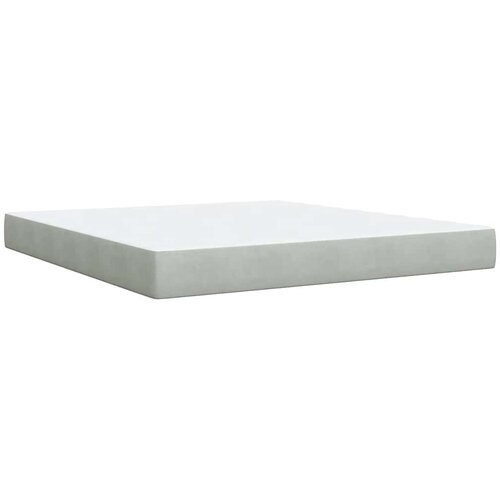  Krevet s oprugama i madracem svjetlosivi 180x200 cm bar&amp;scaron;unasti Slike