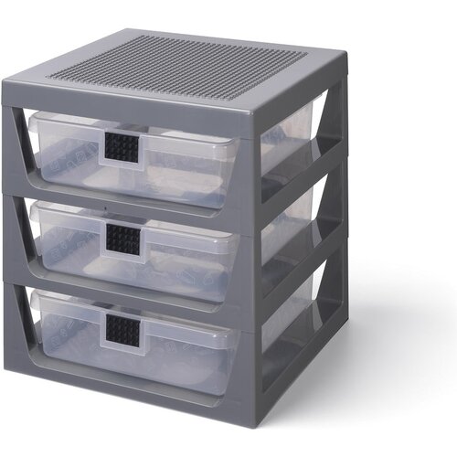 Lego siv organizator s 3 predali za shranjevanje Slike