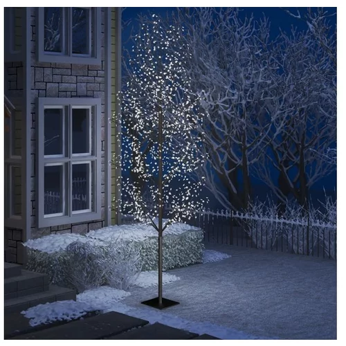  Božično drevesce s 1200 LED lučkami češnjevi cvetovi 400 cm