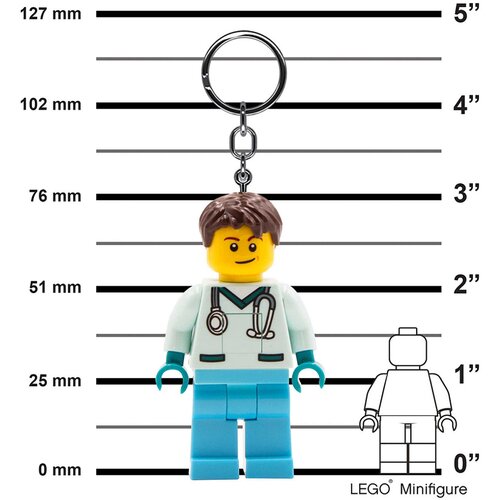 Lego City privezak za ključeve sa svetlom: Medicinski tehničar ( LGL-KE194H ) Slike