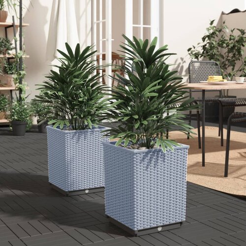vidaXL Sadilice 2 kom svjetlosive 30 x 30 x 37 cm od polipropilena Cijene
