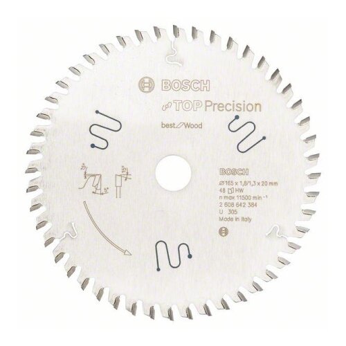 Bosch List kružne pile Top Precision Best for Wood - 165 x 20 x 1,8 mm, 48 Slike