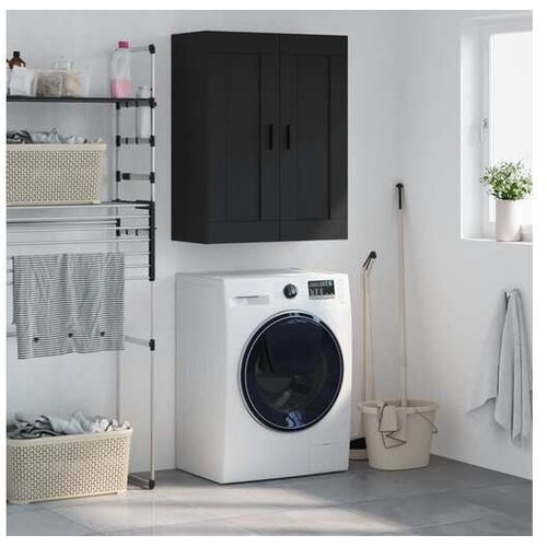 vidaXL Zidni ormarić crni 69 5 x 34 x 90 cm od konstruiranog drva Cijene