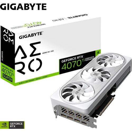 Gigabyte NVidia GeForce RTX 4070 Ti SUPER AERO OC 16GB GV-N407TSAERO OC-16GD grafička karta Cene