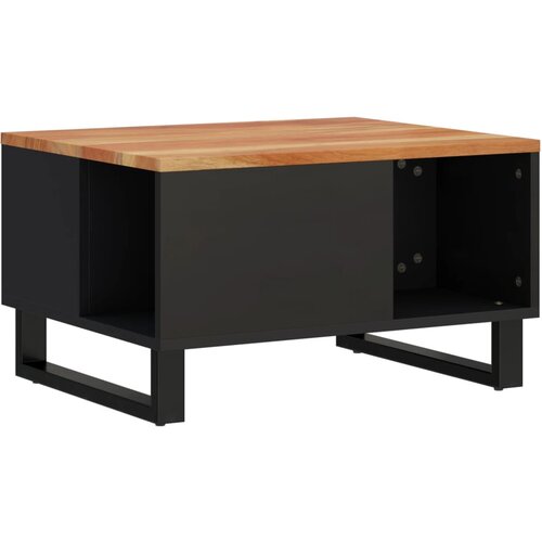 Maison Chic Klubska mizica - kavna mizica - Nizka mizica 60x50x35 cm trden akacijev les, (21753892) Cene