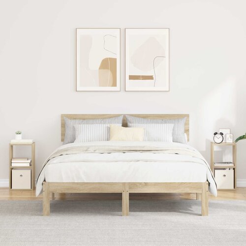  Noćni ormarić s ladicama 2 pcs Sonoma hrast 25,5 x 22 x 49,5 cm Cene
