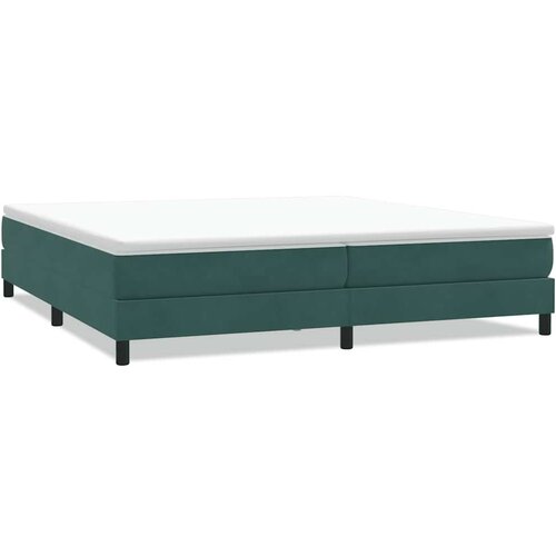 Maison Chic Box spring postelja - Vzmetna postelja brez vzmetnico Temno zelena 200x210cm Žamet SL12613, (21884093) Cene