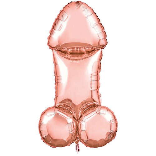 LITTLE GENIE PRODUCTIONS Glitterati Mylar Balloon 3ft Rose Gold Slike