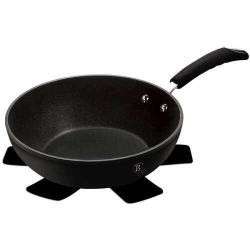 Shumee TITAN WOK 28cm 3.2L BERLINGER HAUS BLACK PROFESSIONAL LINE BH-6126, (21237392) Cene