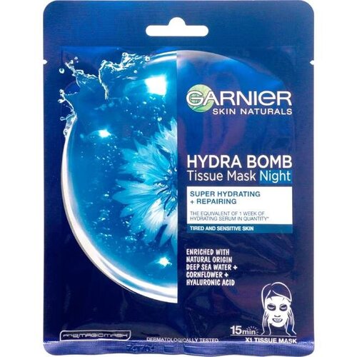 Garnier Skin Naturals Moisture Bomb maska za lice u maramici za noć 1 kom Cene