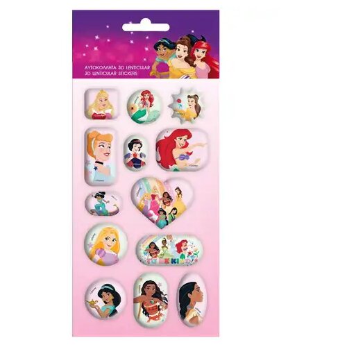 Luna 13-delni set 3D holografskih nalepk Disney: Disney princeske Cene