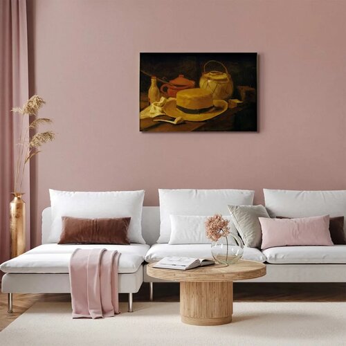  Slika - Vincent Van Gogh &amp;ndash; Still life with yellow straw hat 90x60 Akustična Slike
