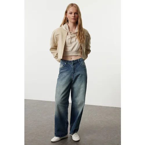 Trendyol Blue High Waist Mega Baggy Jeans