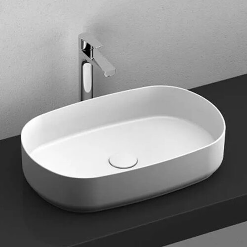 Infinity nadgradni lavabo 55cm matt white Cene