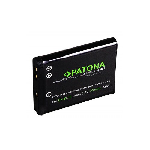 Patona baterija EN-EL19 / NP-BJ1 za nikon coolpix S2500 / S3100 / S01 / S100, 700 mah kompatibilnost s originalnom baterijom Slike