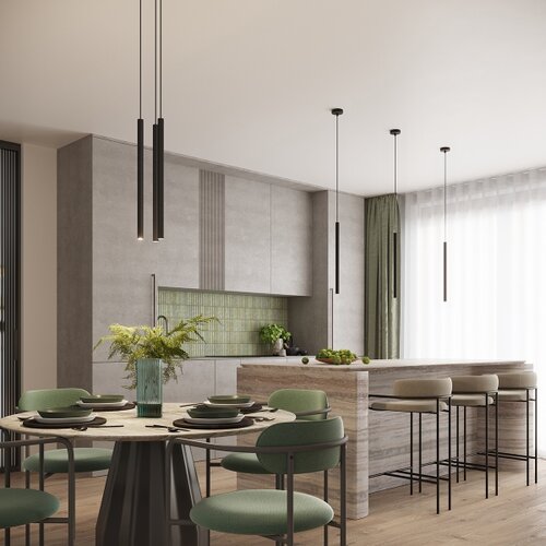 Sollux SL.1341 - viseći visilica na sajli arche 3xG9/8W/230V crna Slike