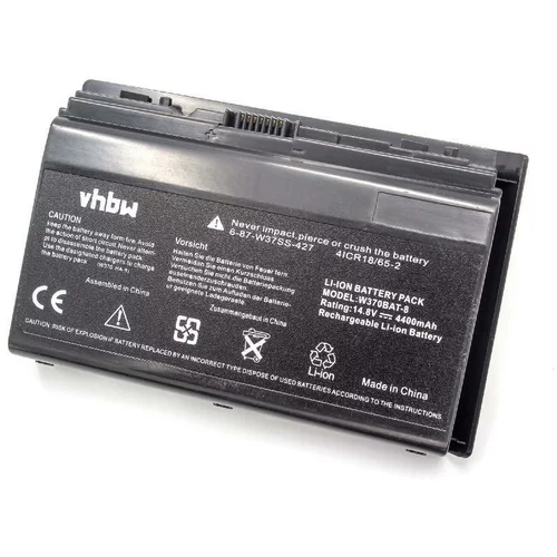 VHBW Baterija za Clevo W350 / W370, 4400 mAh