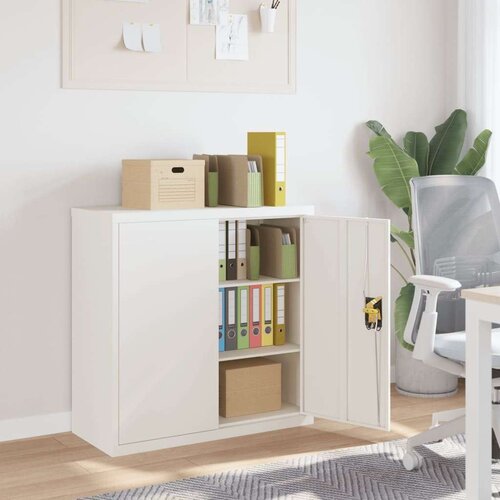 Ormarić za spise bijeli 90 x 40 x 90 cm čelični Cijene