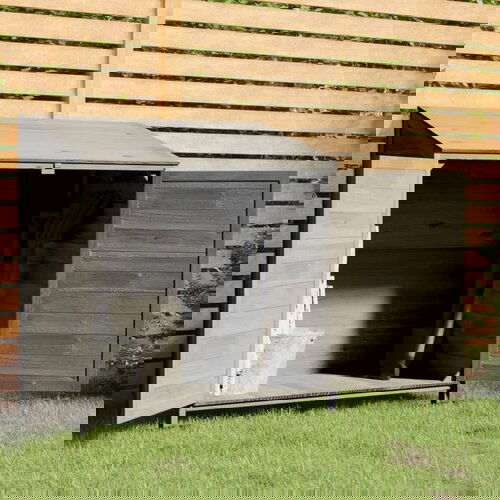 VidaXL Vrtno spremi&amp;scaron;te antracit 102 x 52 x 112 cm od masivne jelovine Slike