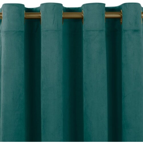  Curtain VILA color maritime style classic golden gold metal eyelets velvet 530x225 HOMEDE Cene