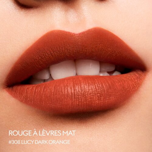 Gucci Beauty Rouge &amp;agrave; L&amp;egrave;vres Matte Lipstick matirajući ruž za usne nijansa 308 Lucy Dark Orange 3.5 g Slike