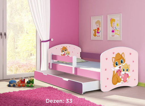 ACMA krevet za decu pink sa fiokom 180x80 2 33 Cene