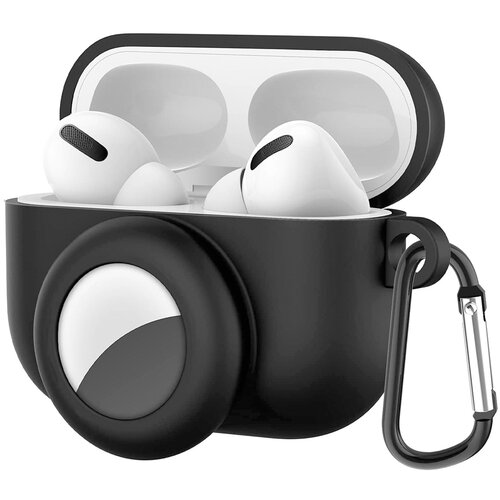 Venisymlis Držalo AirTag za ohišje AirPods Pro, silikonski ovitek z režo za obesek za ključe, (22102375) Cene