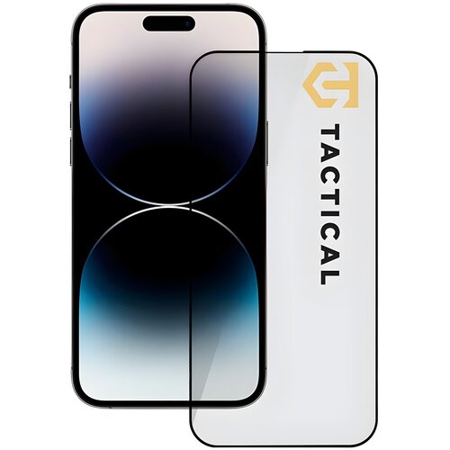 TACTICAL Taktična steklena za&scaron;čita 5D za Apple iPhone 14 Pro - Črna Cene
