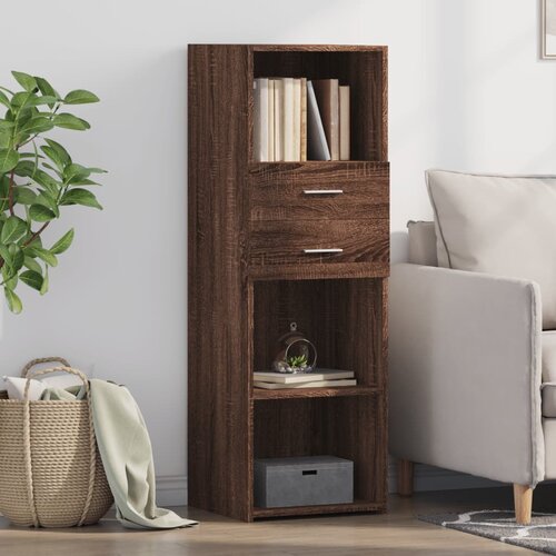  The Living Store Visoka omara rjav hrast 40x42,5x124 cm inženirski les - Visoka Omara, (21496590) Slike