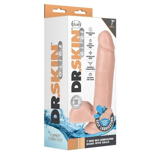 Blush dildo dr.skin self lubricating 7&amp;#039;&amp;#039; Slike