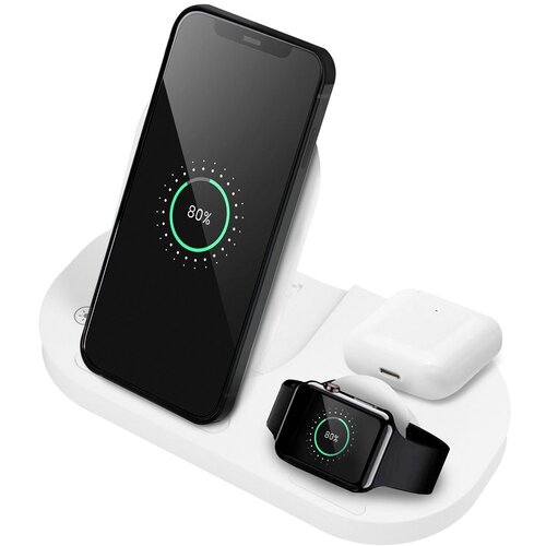  wireless punjač qi 3in1 15W GY-Z6S beli Cene
