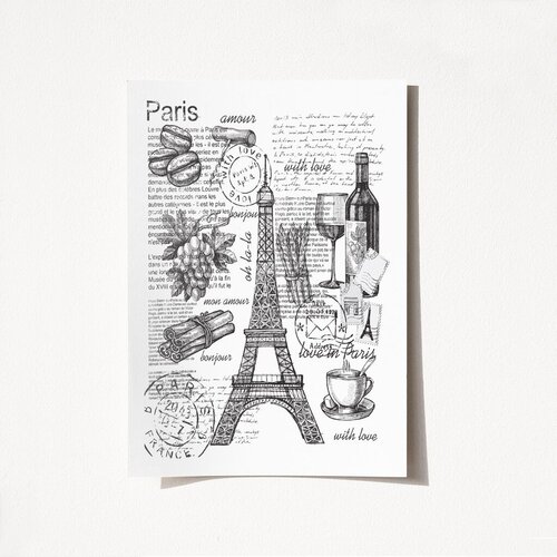Wallity poster Pariz-2028, 42x59,4 cm Cene